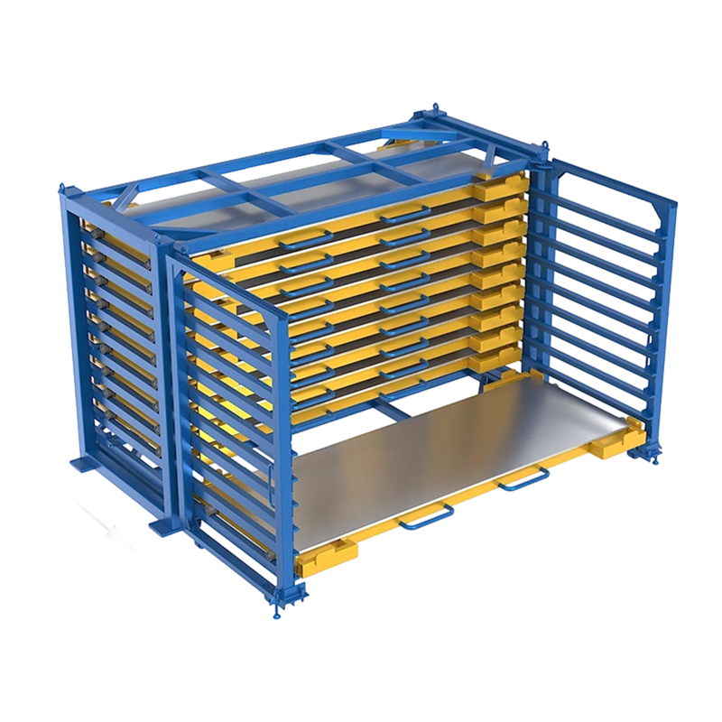 Opbergrekken van plaatstaal voor zwaar gebruik Opbergrekken van materiaal in ladestijl